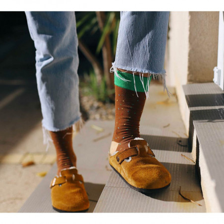 CALCETIN DOUGHNUT BROWN