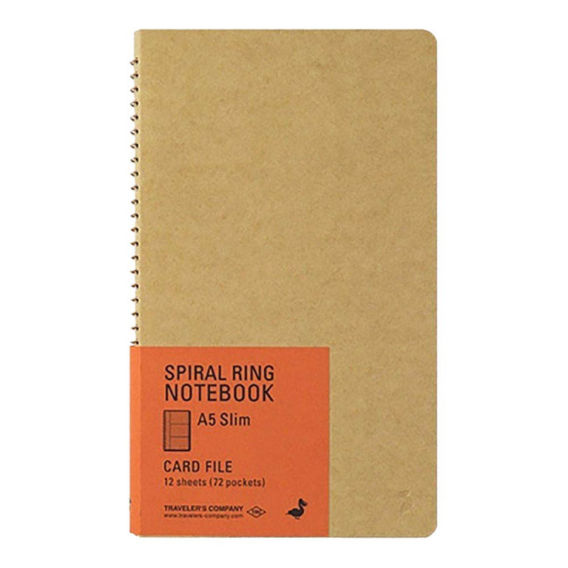 TRC SPIRAL NOTEBOOK A5 SLIM CARD FILE