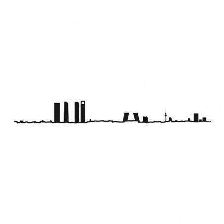 SKYLINE MADRID NEGRO 50CM