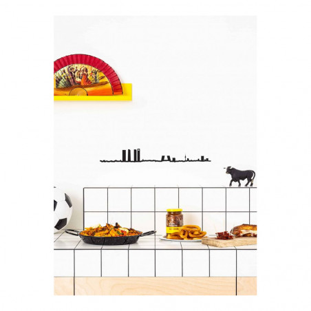 SKYLINE MADRID NEGRO 50CM