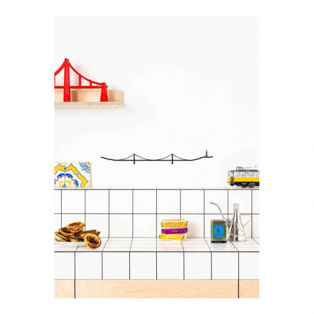 SKYLINE LISBOA NEGRO 50CM