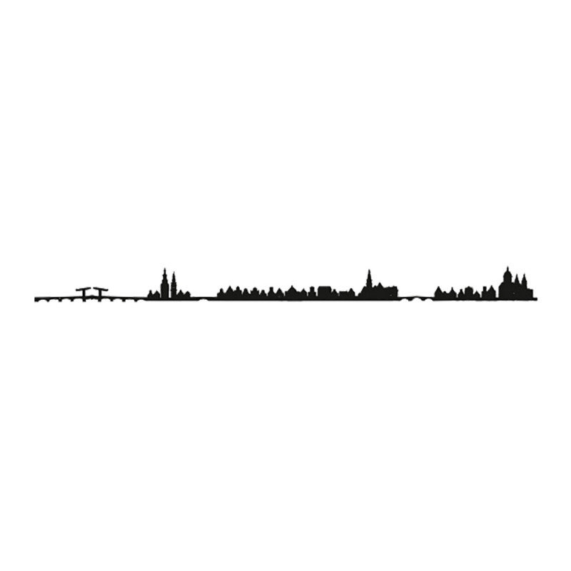 SKYLINE AMSTERDAM - NEGRO 50CM