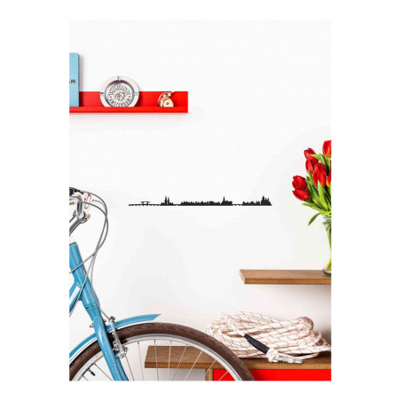 SKYLINE AMSTERDAM - NEGRO 50CM