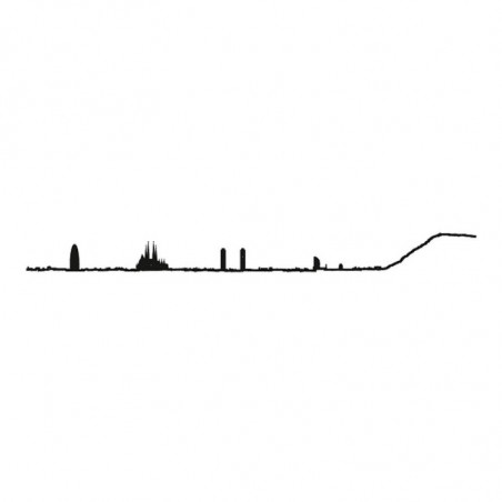SKYLINE BARCELONA - NEGRO 50CM