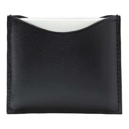 REFILLABLE FINE LEATHER COMPACT CASE