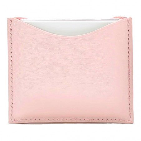 REFILLABLE FINE LEATHER COMPACT CASE