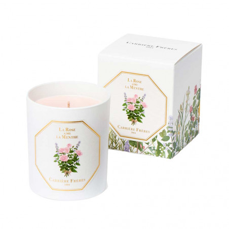 LA ROSE AIME LA MENTHE SCENTED CANDLE